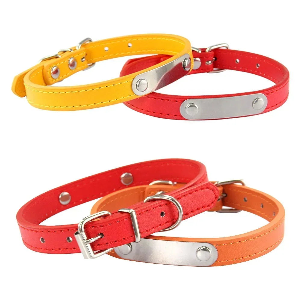 Collar Personalizado Antipérdida para Perros y Gatos con Placa Grabada