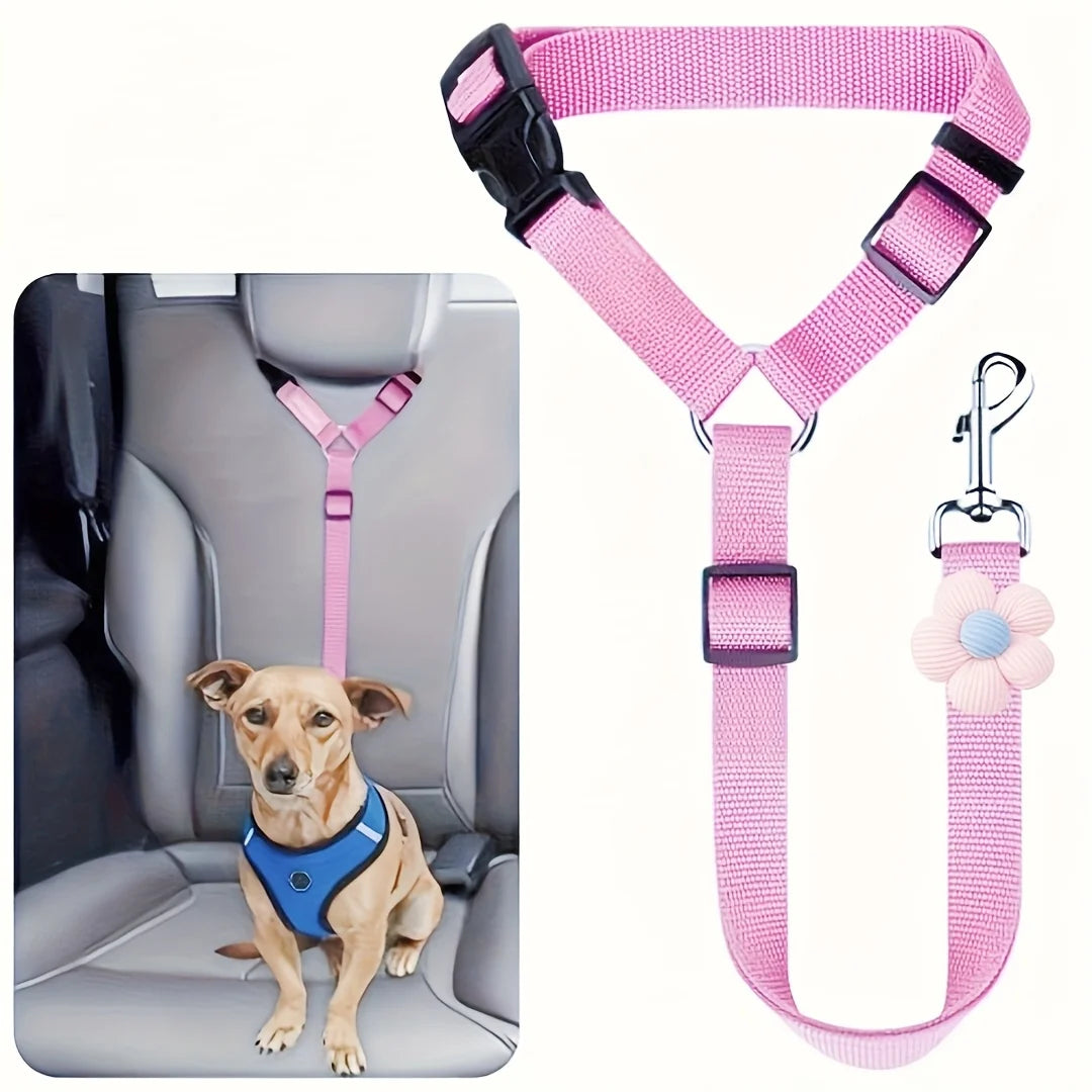 Cinturón de Seguridad para Perros para Coche Ajustable y Resistente