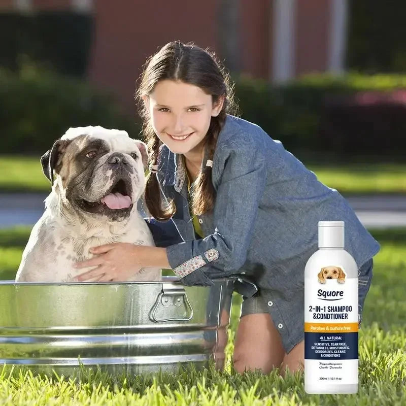 Champú y Acondicionador 2 en 1 para Cachorros y Perros – Piel sensible