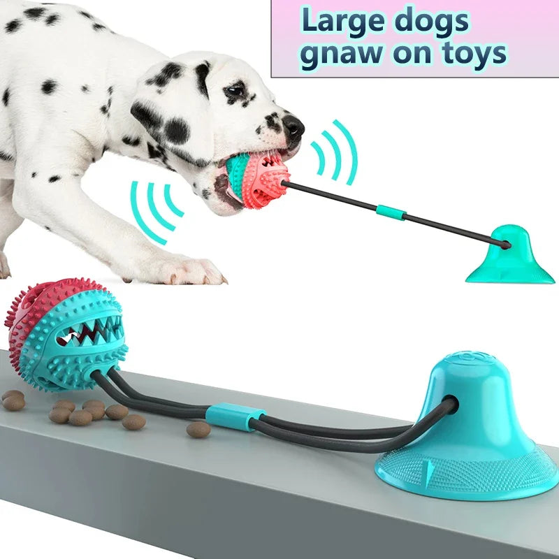 Juguete Interactivo para Perros con Ventosa y Dispensador de Snacks