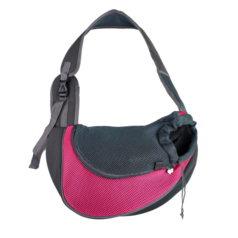 Bolso Transportín Bandolera para Perros y Gatos Pequeños Transpirable y Ajustable