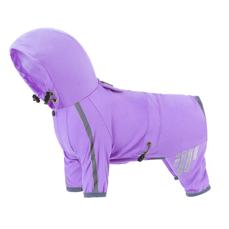 Impermeable Reflectante para Perros con Cobertura Completa