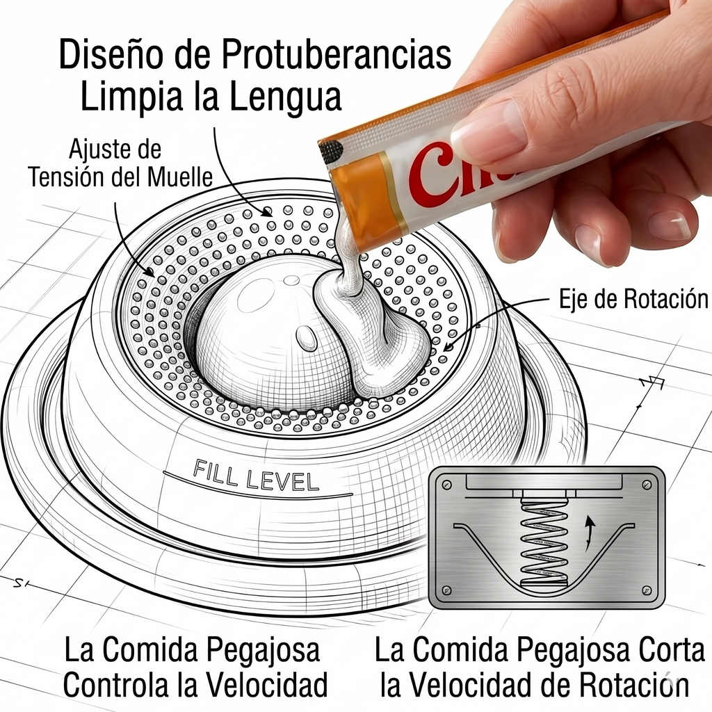 Lick Mat Interactiva para Perros y Gatos con Bola Antiestrés de Alimentación Lenta