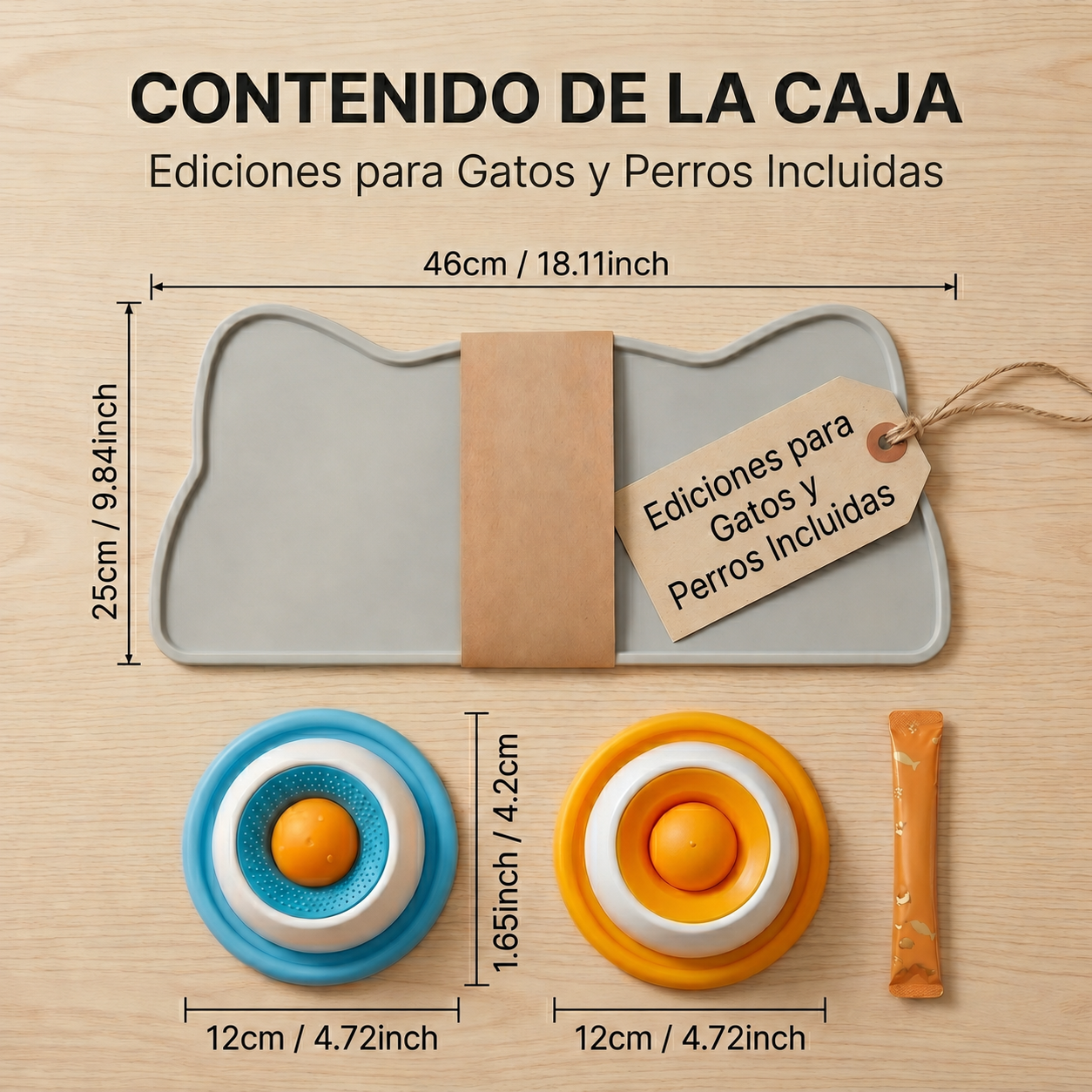 Lick Mat Interactiva para Perros y Gatos con Bola Antiestrés de Alimentación Lenta